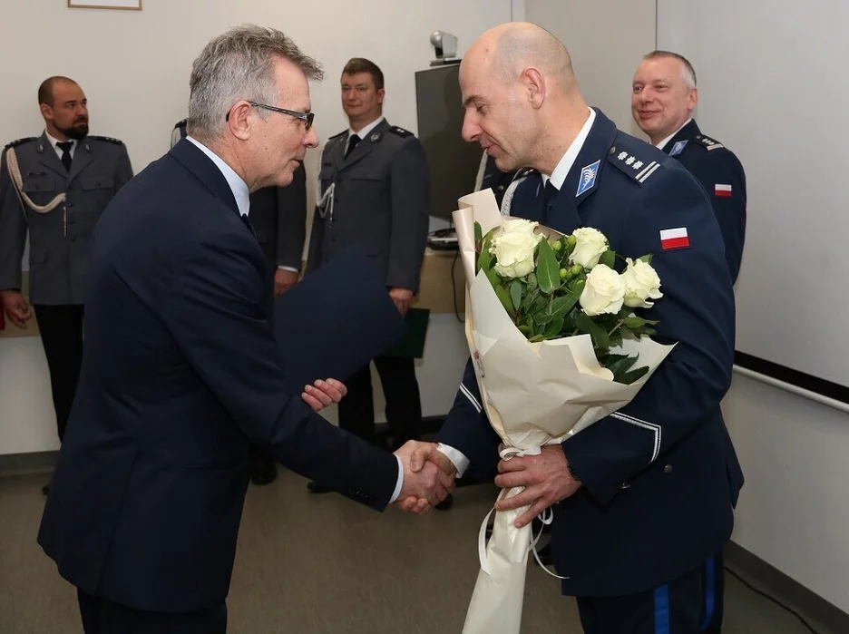 Z komendą policji w Chełmnie pożegnał się jej dotychczasowy szef - insp. Robert Olszewski/  Fot. KPP Chełmno