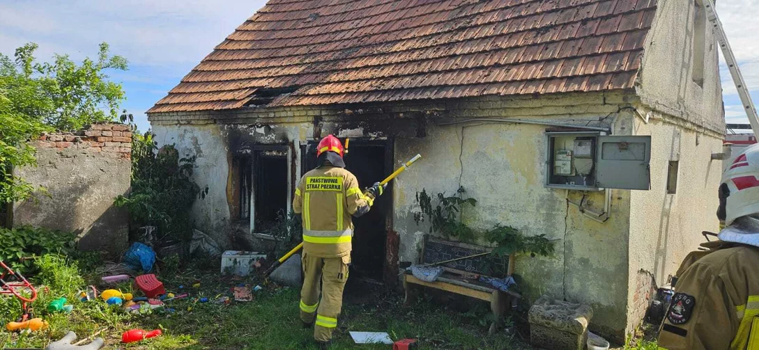 Pożar domu pod Chełmnem. Czy to było podpalenie? / Fot. OSP Bieńkówka