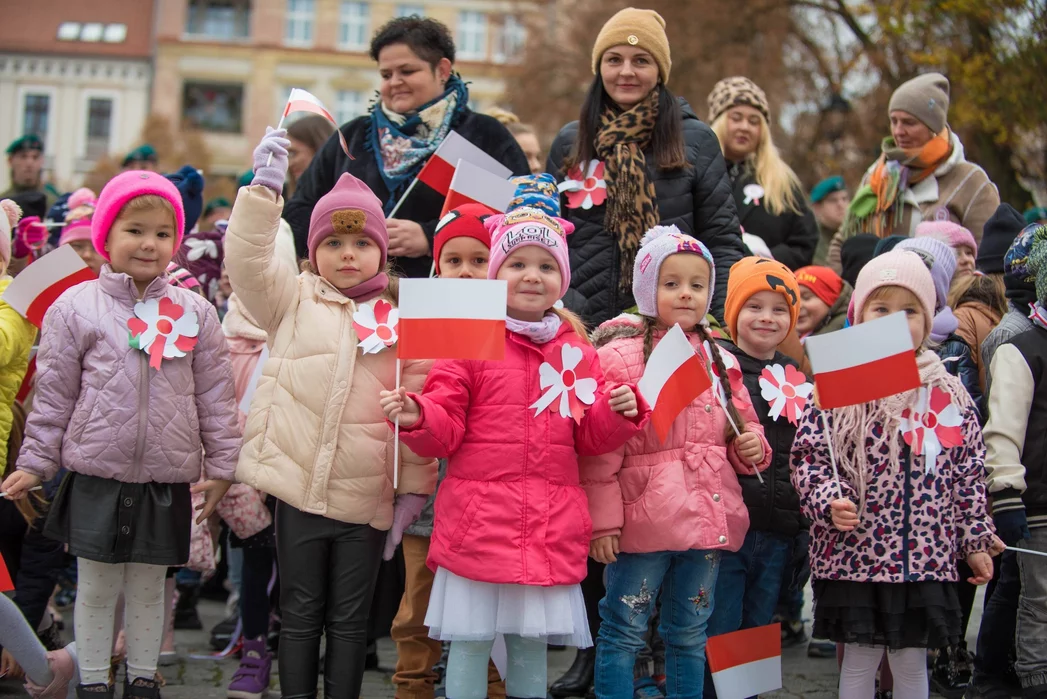 Razem dla Niepodległej na rynku w Chełmnie/ Fot. Pitrex