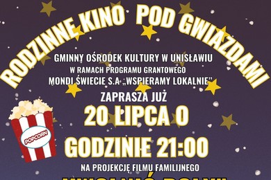 GOK w Unisławiu zaprasza na rodzinny seans w plenerze