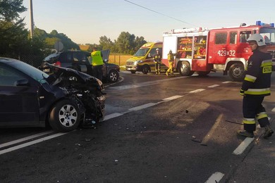 Wypadek na trasie ze Stolna do Grudziądza. Są ranni [ZDJĘCIA]