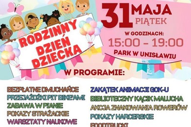 Festiwal kolorów i zabawa w pianie na Dzień Dziecka w Unisławiu [PROGRAM]