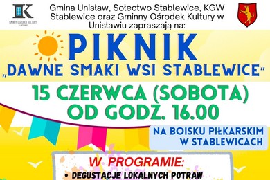 Dawne smaki wsi na pikniku w Unisławiu [PROGRAM]