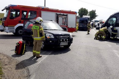 Wypadek pod Świeciem. Poszkodowani uczestnicy wycieczki szkolnej