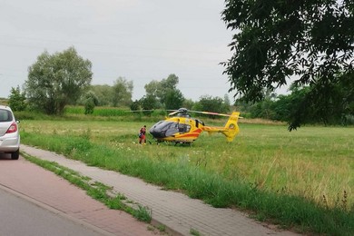 Pogryzienie przez owady. Śmigłowiec LPR lądował pod Chełmnem, odleciał pusty 