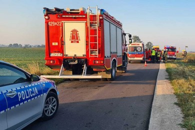 Wypadek pod Chełmnem. Trzy osoby ranne [ZDJĘCIA]