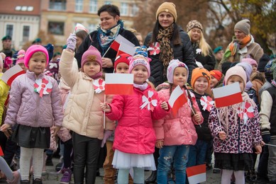 Razem dla Niepodległej na rynku w Chełmnie [ZDJĘCIA, WYNIKI BIEGU]