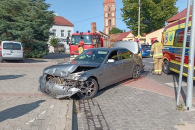 Wypadek w Chełmnie. Do szpitala trafiło niemowlę [ZDJĘCIA]