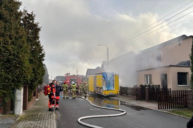 Tragiczny pożar w Chełmnie. Jedna osoba nie żyje [ZDJĘCIA]