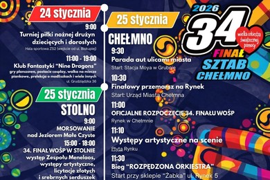 Finał Wielkiej Orkiestry Świątecznej Pomocy w Chełmnie [PROGRAM]