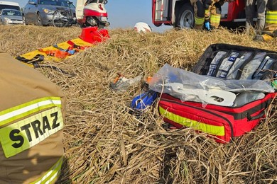 Pod Chełmnem strażacy dwa razy w ciągu jednego dnia zastępowali pogotowie [ZDJĘCIA]
