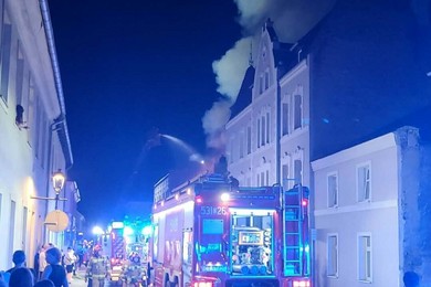 Ogromny pożar w centrum Chełmna [ZDJĘCIA]